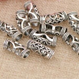 Silver hair, Dreadlock, or Braid Decorations  Jewelry NEW 15 pieces for $15!